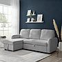 SOFA CAMA LISBOA GRIS CLARO MLM-504760-1935-24 (210 x 136 x 93cm)