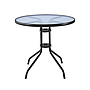 MESA REDONDA BAVARO VIDRIO TEMPLADO T-07 (73 x 80cm)