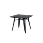 MESA DE COMEDOR TONSAY METALICO GRIS OSCURO T-803 (80 x 80 x 75cm)