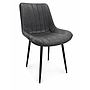 SILLA CHESTER 2 CUERINA GRIS OSCURO C-410GO (52 x 62 x 46cm)
